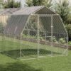 Chicken Run Galvanized Steel Large Durable Walk-in Chicken Run