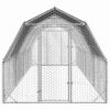 Chicken Run Galvanized Steel Large Durable Walk-in Chicken Run