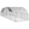 Chicken Run Galvanized Steel Large Durable Walk-in Chicken Run