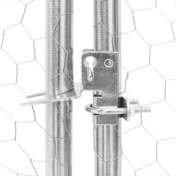 Chicken Run Galvanized Steel Large Durable Walk-in Chicken Run