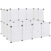 340570_72623057.jpg Animal Cage Transparent, White PP plastic, Steel Large