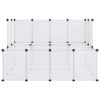 340570_72623058.jpg Animal Cage Transparent, White PP plastic, Steel Large