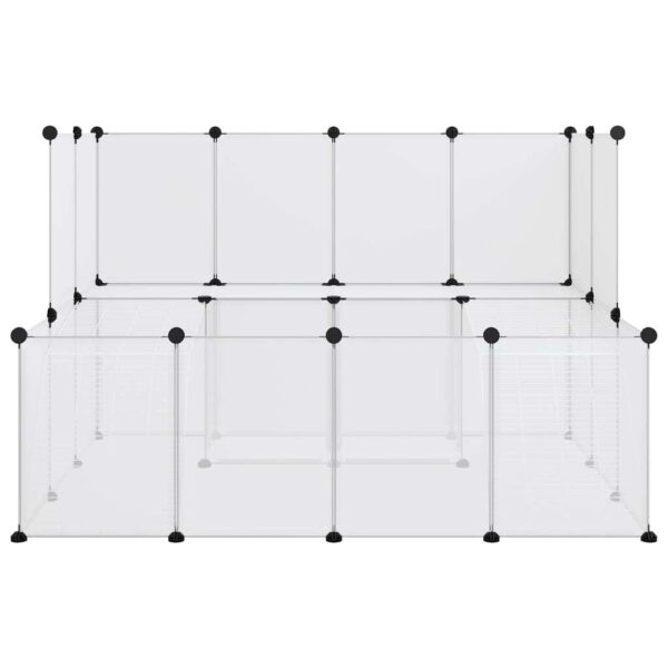 340570_72623058.jpg Animal Cage Transparent, White PP plastic, Steel Large