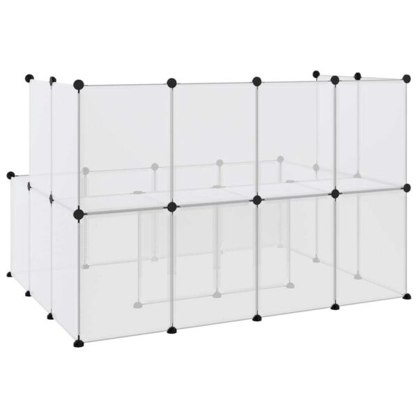 340570_72623060.jpg Animal Cage Transparent, White PP plastic, Steel Large