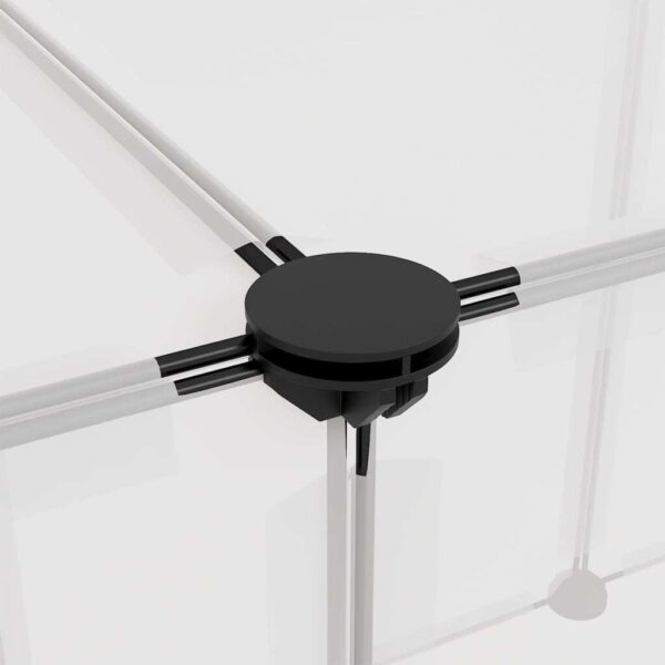 340570_72623061.jpg Animal Cage Transparent, White PP plastic, Steel Large