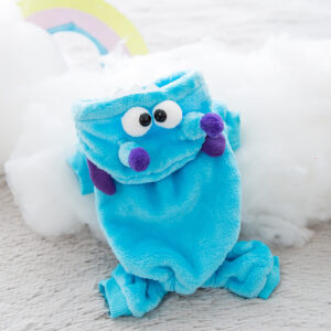 Color: Blue monster, Size: M - Pet hooded sweater