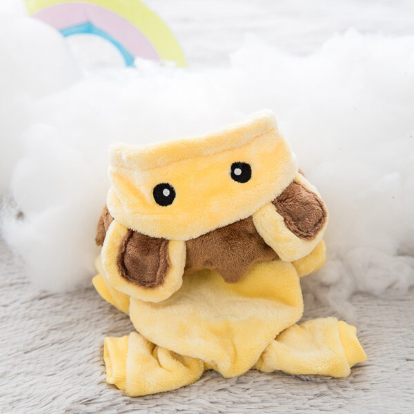 4589357565114.jpg Color: Little yellow lion, Size: S - Pet hooded sweater