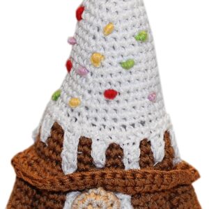Knit Knacks Birthday Gnome Organic Cotton Small Dog Toy