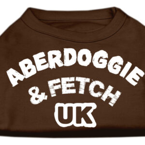 Aberdoggie UK Screenprint Shirts Brown Lg
