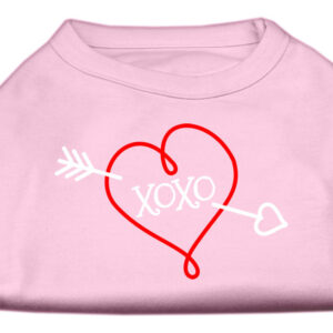 XOXO Screen Print Shirt Light Pink Lg