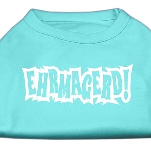 Ehrmagerd Screen Print Shirt Aqua XS