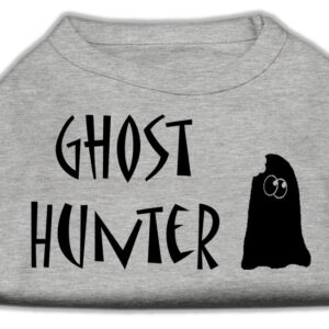 Ghost Hunter Screen Print Shirt Grey with Black Lettering XXXL