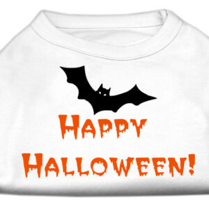 Happy Halloween Screen Print Shirts White XXXL