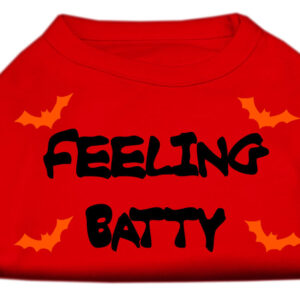 Feeling Batty Screen Print Shirts Red XXL