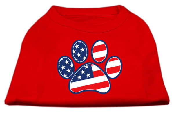51-17-01-SMRD.jpg Patriotic Paw Screen Print Shirts Red S