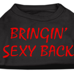 Bringin' Sexy Back Screen Print Shirts Black XS