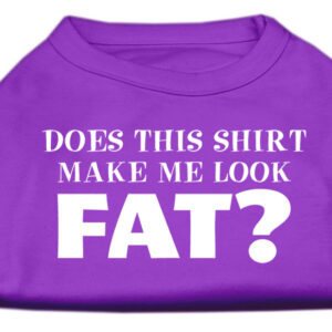 Does This Shirt Make Me Look Fat? Screen Printed Shirt Purple XXXL