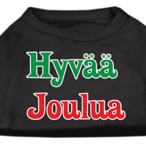 Hyvaa Joulua Screen Print Shirt Black XXXL