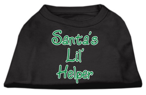 51-25-13-XXLBK.jpg Santa's Lil' Helper Screen Print Shirt Black XXL