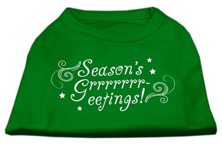 51-25-20-SMEG.jpg Seasons Greetings Screen Print Shirt Emerald Green Sm