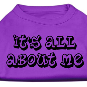 It's All About Me Screen Print Shirts Purple Med