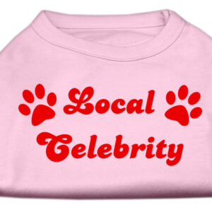 Local Celebrity Screen Print Shirts Pink Med