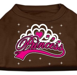 I'm a Princess Screen Print Shirts Brown XS