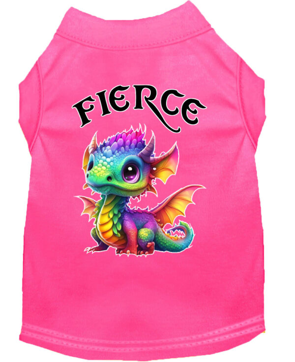 51-473-BPKXXL.jpg Fierce Dragon Screen Print Dog Shirt Bright Pink XXL (18)