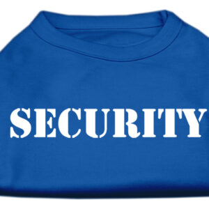Security Screen Print Shirts Blue Sm