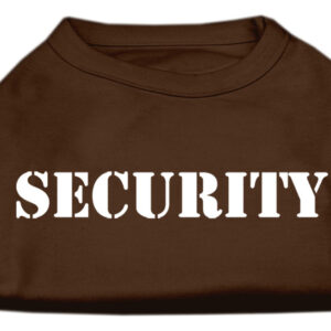 Security Screen Print Shirts Brown XS