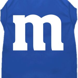 The M Costume Screen Print Dog Shirt Blue Size XL