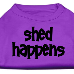 Shed Happens Screen Print Shirt Purple XL