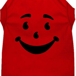 Happy Drink Man Costume Screen Print Dog Shirt Red Size 5X