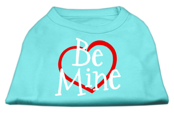 51-53-XXLAQ.jpg Be Mine Screen Print Shirt Aqua XXL