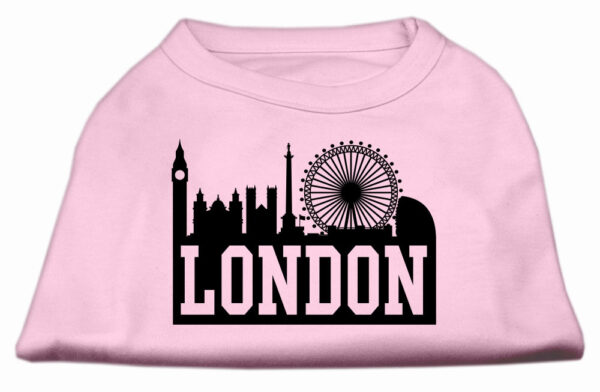 51-69-XXXLLPK.jpg London Skyline Screen Print Shirt Light Pink XXXL