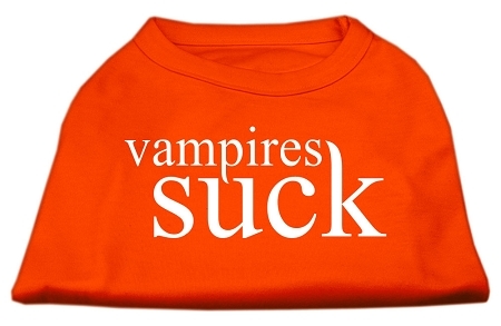 51-97-SMOR.jpg Vampires Suck Screen Print Shirt Orange Sm
