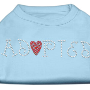 Adopted Rhinestone Shirt Baby Blue L