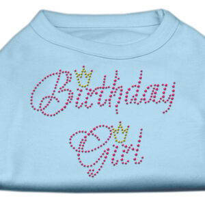 Birthday Girl Rhinestone Shirt Baby Blue M