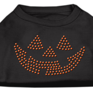 Jack O' Lantern Rhinestone Shirts Black S