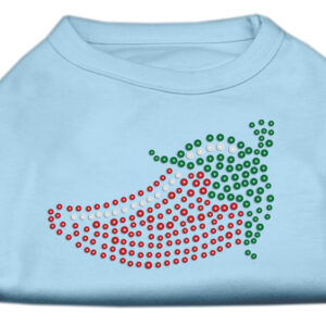 Rhinestone Chili Pepper Shirts Baby Blue S