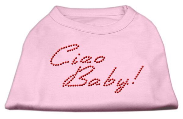 Ciao Baby Rhinestone Shirts Light Pink XL