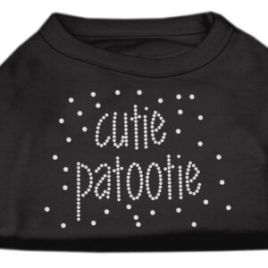 Cutie Patootie Rhinestone Shirts Black LG