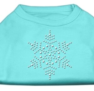 Snowflake Rhinestone Shirt Aqua S