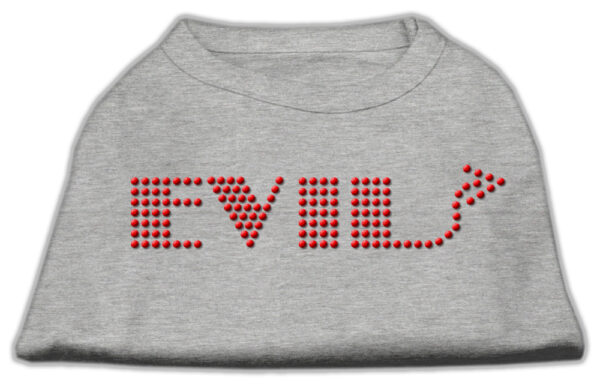 52-28-SMGY.jpg Evil Rhinestone Shirts Grey S