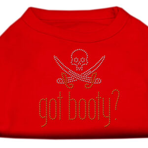 Got Booty? Rhinestone Shirts Red M
