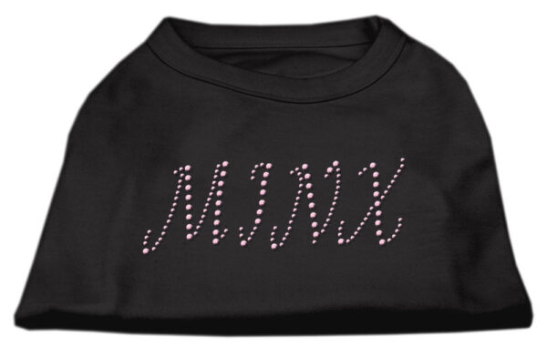Minx Rhinestone Shirts Black XS