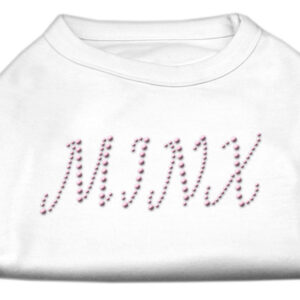 Minx Rhinestone Shirts White XS