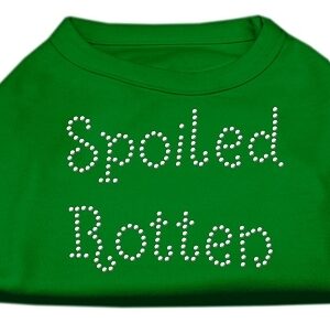 Spoiled Rotten Rhinestone Shirts Emerald Green XXL