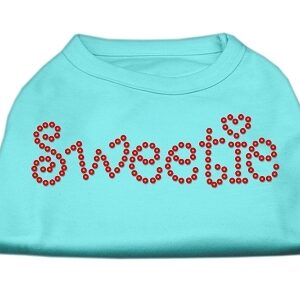 Sweetie Rhinestone Shirts Aqua XXXL