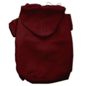 Blank Pet Hoodies Maroon Size XXL